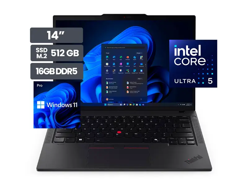 Laptop Lenovo ThinkPad T14 Gen 6 14″ Intel Core Ultra 5 225U 16GB SSD 512GB M.2 Wind11Pro