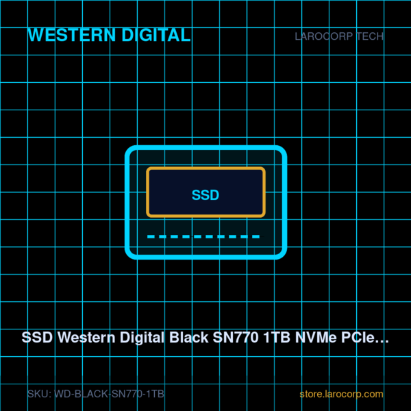 SSD Western Digital Black SN770 1TB NVMe PCIe 4.0 M.2