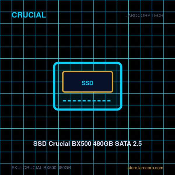 SSD Crucial BX500 480GB SATA 2.5"