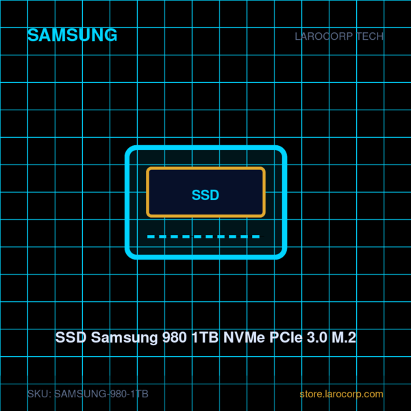SSD Samsung 980 1TB NVMe PCIe 3.0 M.2