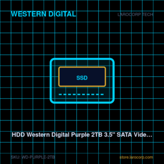 HDD Western Digital Purple 2TB 3.5" SATA Videovigilancia