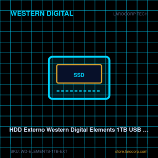 HDD Externo Western Digital Elements 1TB USB 3.0 2.5"