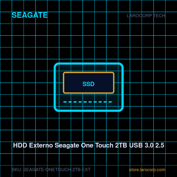 HDD Externo Seagate One Touch 2TB USB 3.0 2.5"