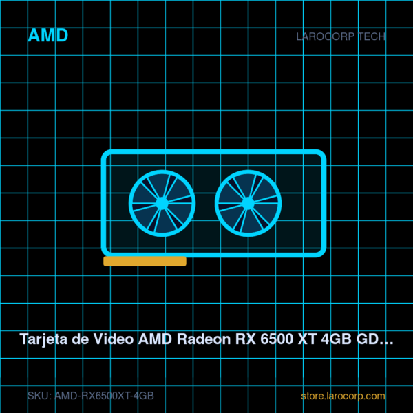 Tarjeta de Video AMD Radeon RX 6500 XT 4GB GDDR6