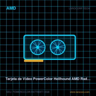 Tarjeta de Video PowerColor Hellhound AMD Radeon RX 7700 XT 12GB GDDR6
