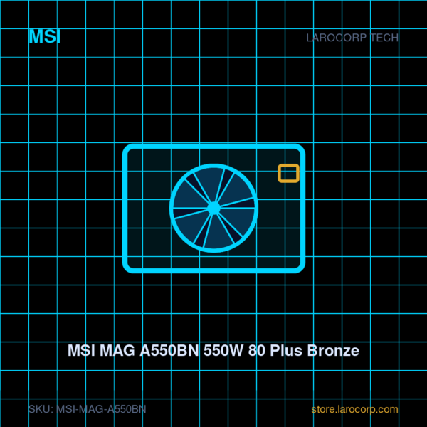 MSI MAG A550BN 550W 80 Plus Bronze