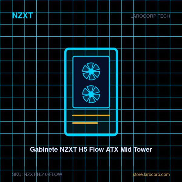 Gabinete NZXT H5 Flow ATX Mid Tower