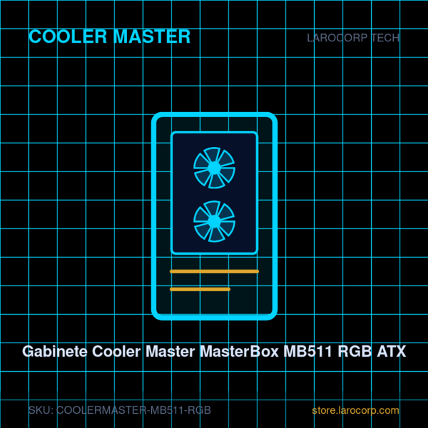 Gabinete Cooler Master MasterBox MB511 RGB ATX