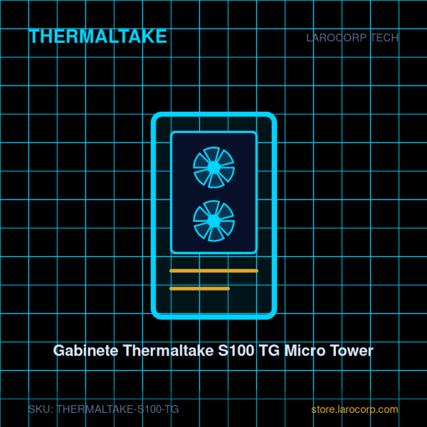 Gabinete Thermaltake S100 TG Micro Tower