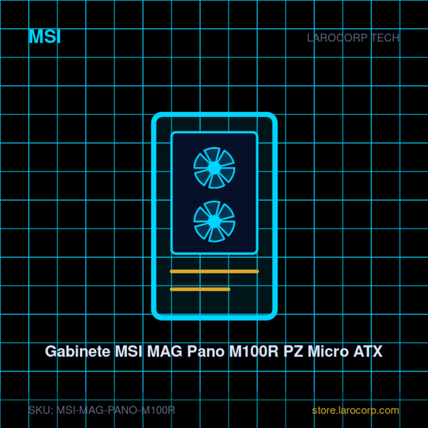 Gabinete MSI MAG Pano M100R PZ Micro ATX