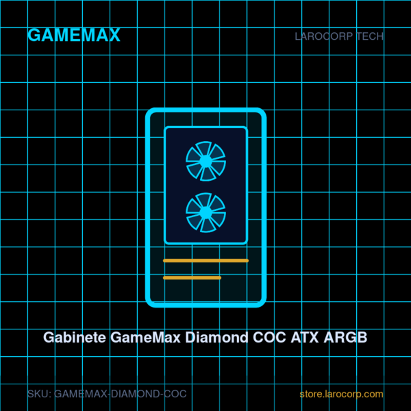 Gabinete GameMax Diamond COC ATX ARGB