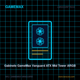 Gabinete GameMax Vanguard ATX Mid Tower ARGB