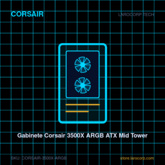 Gabinete Corsair 3500X ARGB ATX Mid Tower