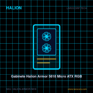 Gabinete Halion Armor 5818 Micro ATX RGB