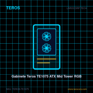 Gabinete Teros TE1075 ATX Mid Tower RGB