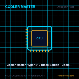 Cooler Master Hyper 212 Black Edition - Cooler de Aire CPU