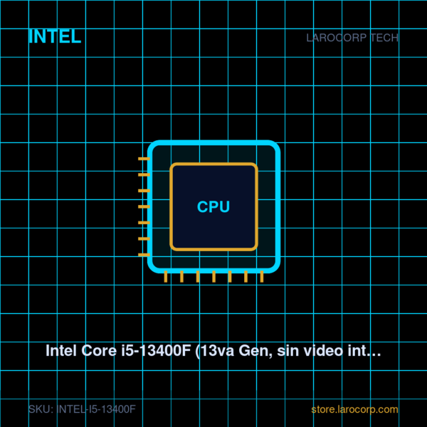 Intel Core i5-13400F (13va Gen, sin video integrado)