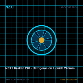 NZXT Kraken 240 - Refrigeracion Liquida 240mm con Pantalla LCD