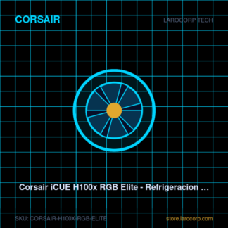 Corsair iCUE H100x RGB Elite - Refrigeracion Liquida 240mm
