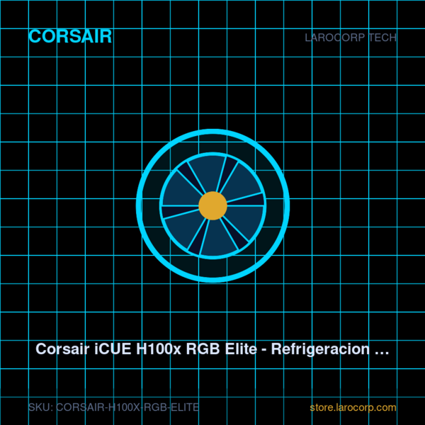 Corsair iCUE H100x RGB Elite - Refrigeracion Liquida 240mm