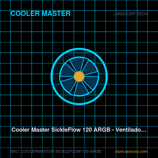 Cooler Master SickleFlow 120 ARGB - Ventilador de Caja 120mm