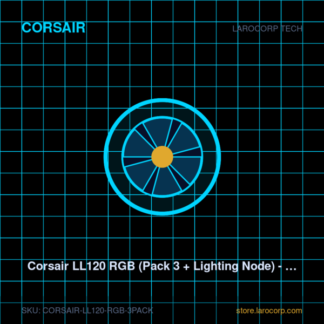 Corsair LL120 RGB (Pack 3 + Lighting Node) - Ventiladores 120mm