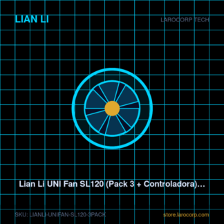 Lian Li UNI Fan SL120 (Pack 3 + Controladora) - Ventiladores 120mm