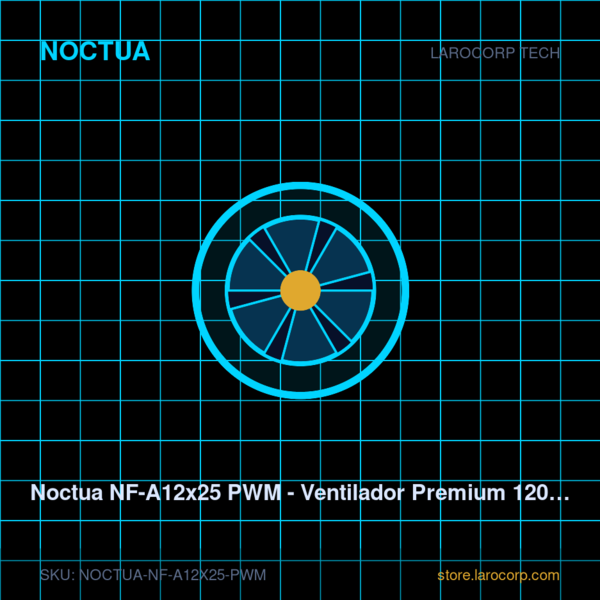 Noctua NF-A12x25 PWM - Ventilador Premium 120mm