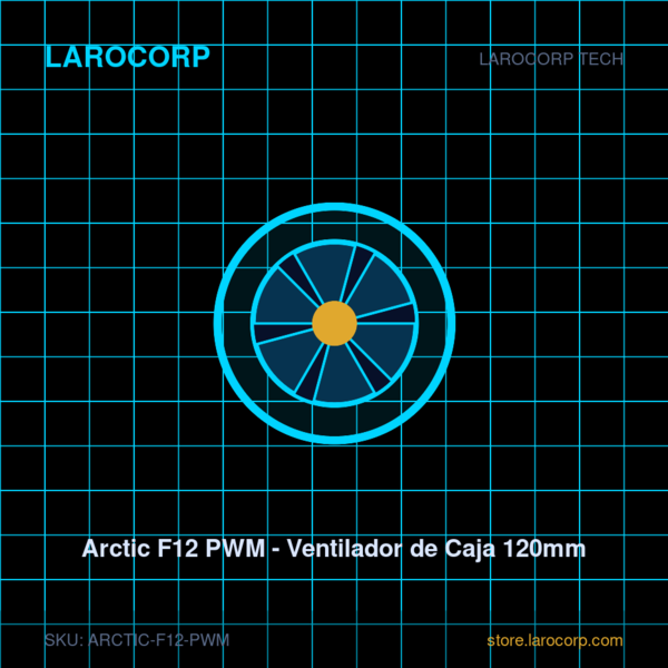 Arctic F12 PWM - Ventilador de Caja 120mm