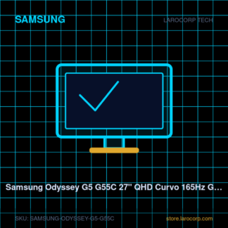 Samsung Odyssey G5 G55C 27" QHD Curvo 165Hz Gamer