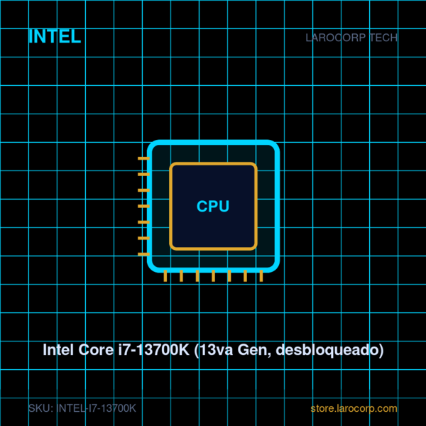 Intel Core i7-13700K (13va Gen, desbloqueado)
