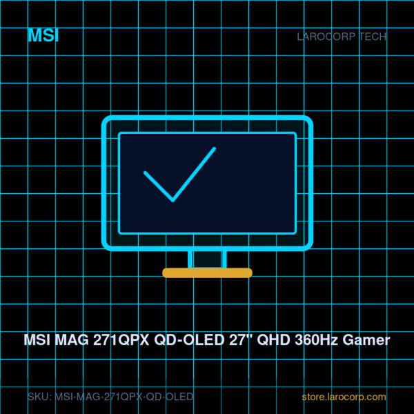 MSI MAG 271QPX QD-OLED 27" QHD 360Hz Gamer