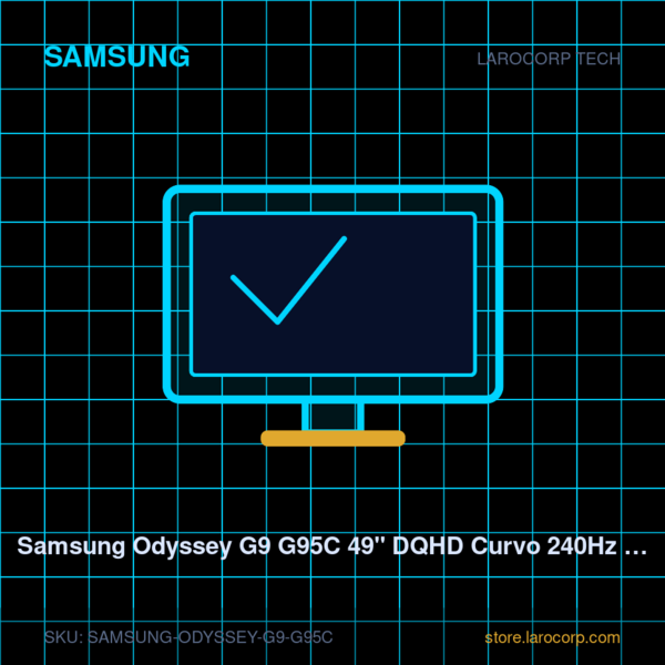 Samsung Odyssey G9 G95C 49" DQHD Curvo 240Hz Ultrapanoramico