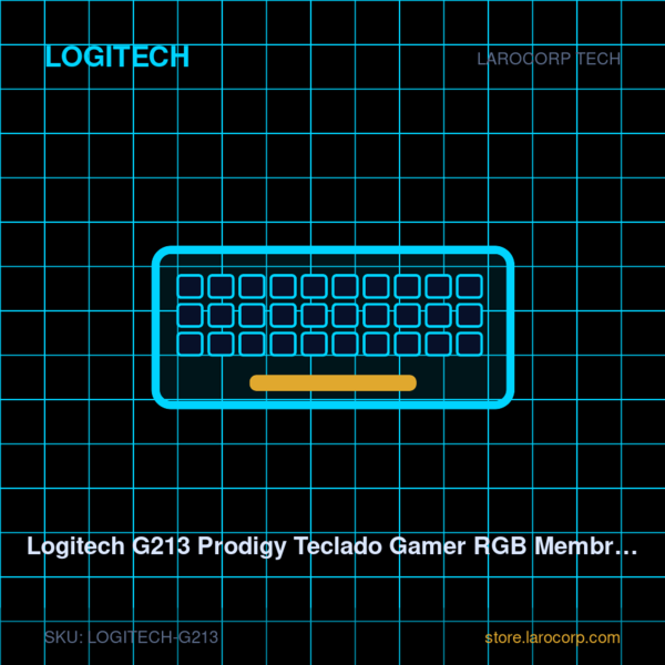 Logitech G213 Prodigy Teclado Gamer RGB Membrana