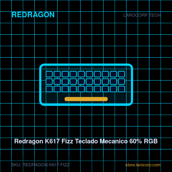 Redragon K617 Fizz Teclado Mecanico 60% RGB