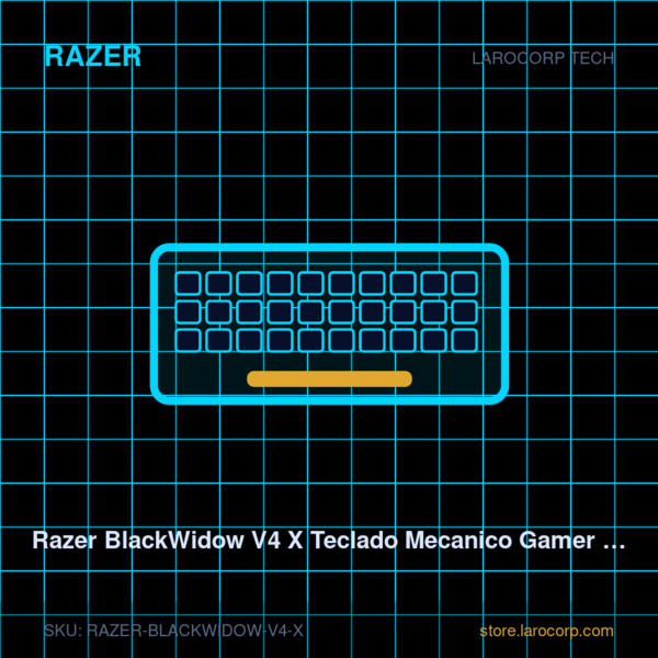 Razer BlackWidow V4 X Teclado Mecanico Gamer RGB Chroma