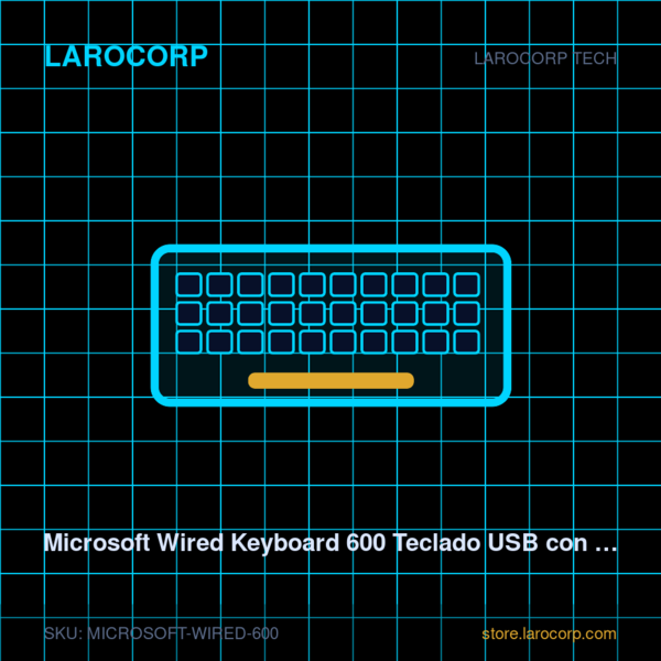Microsoft Wired Keyboard 600 Teclado USB con Cable