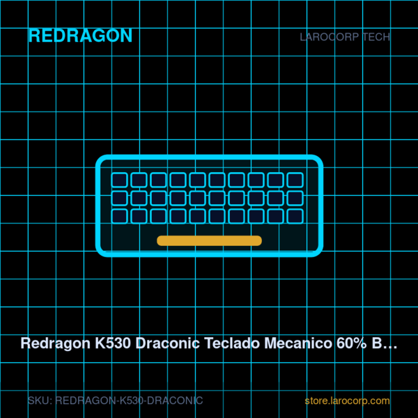 Redragon K530 Draconic Teclado Mecanico 60% Bluetooth RGB