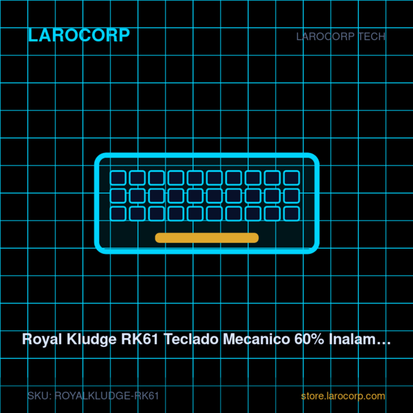Royal Kludge RK61 Teclado Mecanico 60% Inalambrico Hot-Swap