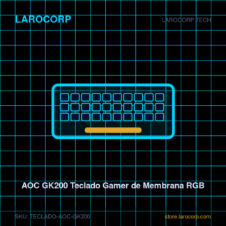 AOC GK200 Teclado Gamer de Membrana RGB