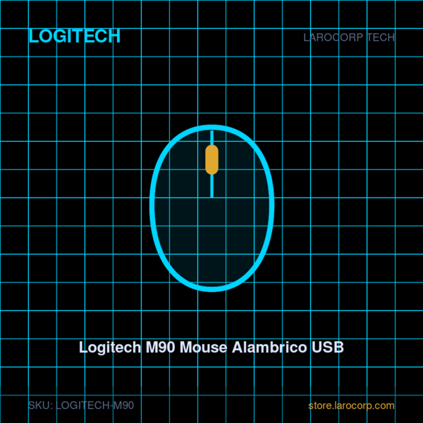 Logitech M90 Mouse Alambrico USB
