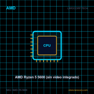 AMD Ryzen 5 5600 (sin video integrado)