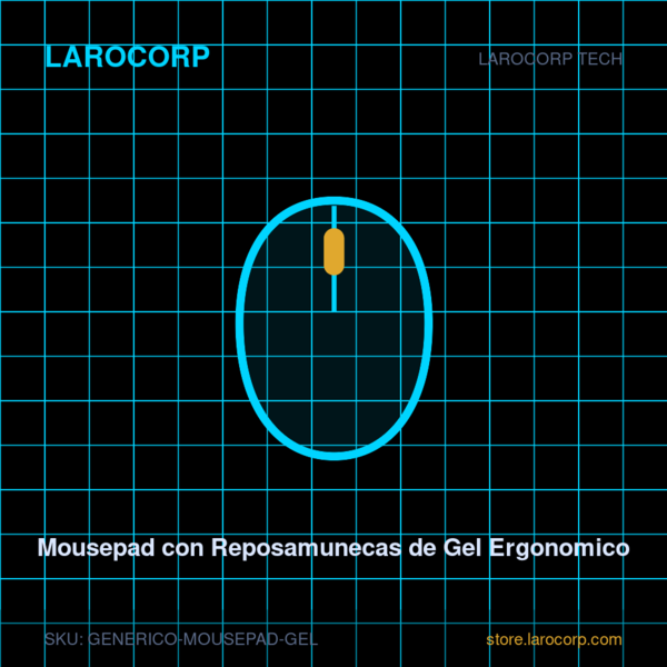 Mousepad con Reposamunecas de Gel Ergonomico