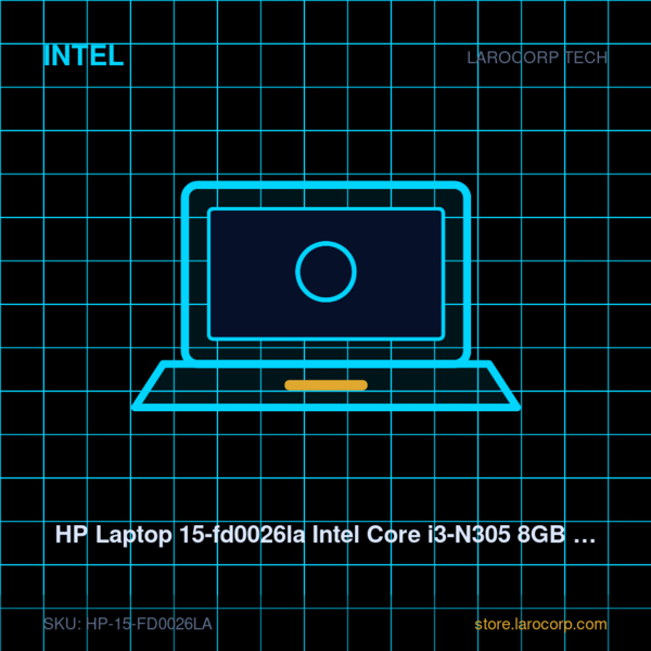 HP Laptop 15-fd0026la Intel Core i3-N305 8GB 256GB SSD 15.6"
