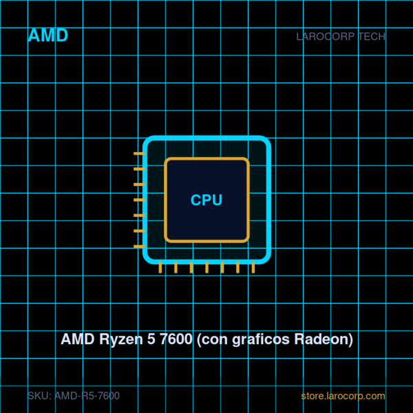 AMD Ryzen 5 7600 (con graficos Radeon)