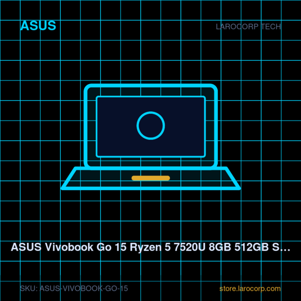 ASUS Vivobook Go 15 Ryzen 5 7520U 8GB 512GB SSD 15.6"
