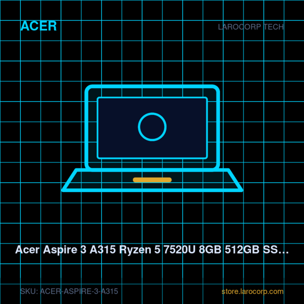 Acer Aspire 3 A315 Ryzen 5 7520U 8GB 512GB SSD 15.6"