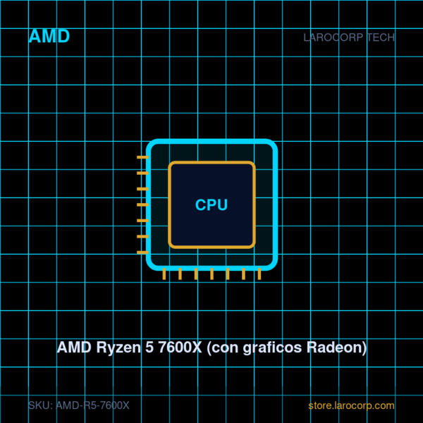 AMD Ryzen 5 7600X (con graficos Radeon)