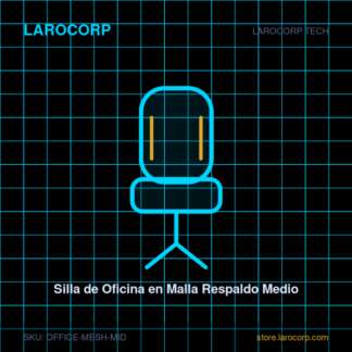 Silla de Oficina en Malla Respaldo Medio