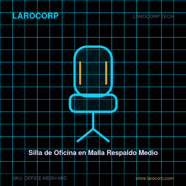 Silla de Oficina en Malla Respaldo Medio